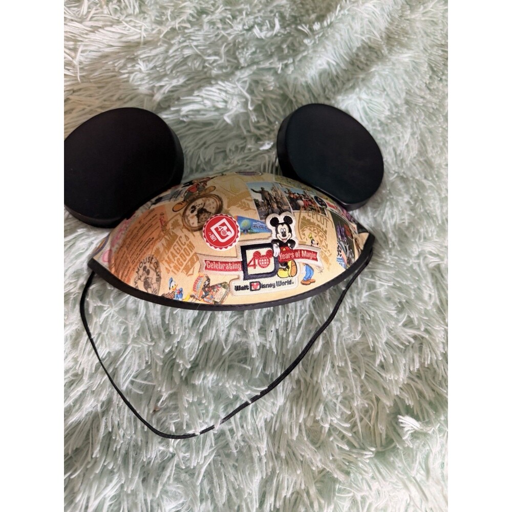 Walt Disney World 40 Years of Magic Anniversary Mickey Ears Hat patch Epcot pins